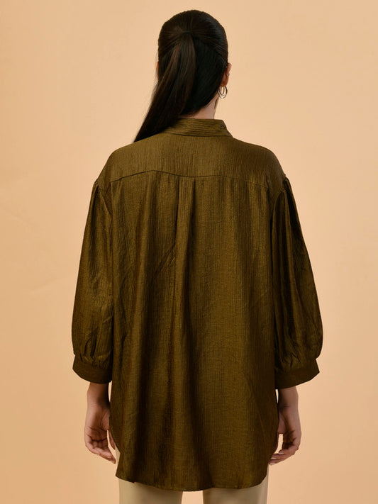 Albion Premium Ladies Brown Casual Top