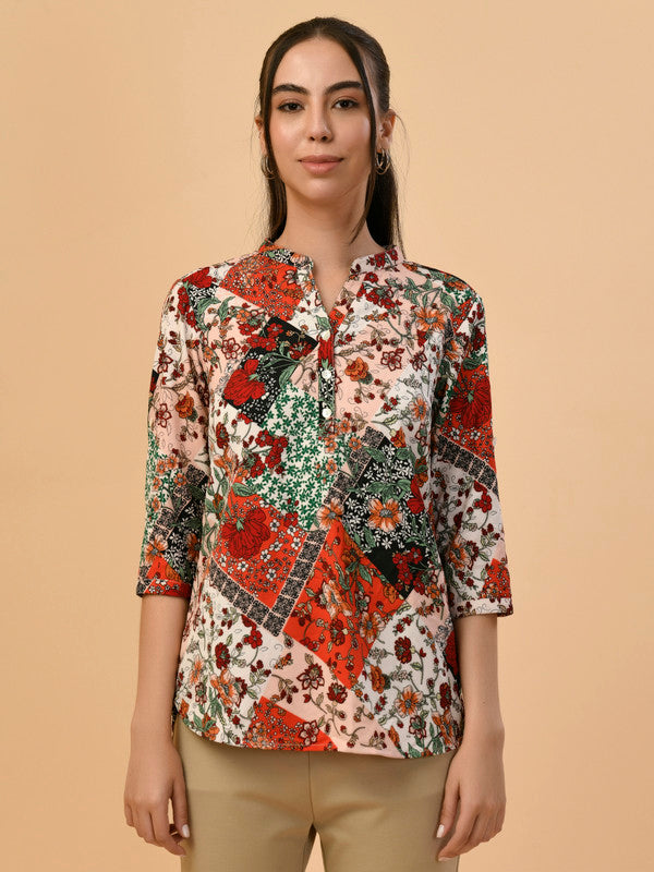 Albion Premium Ladies Rust Casual Top