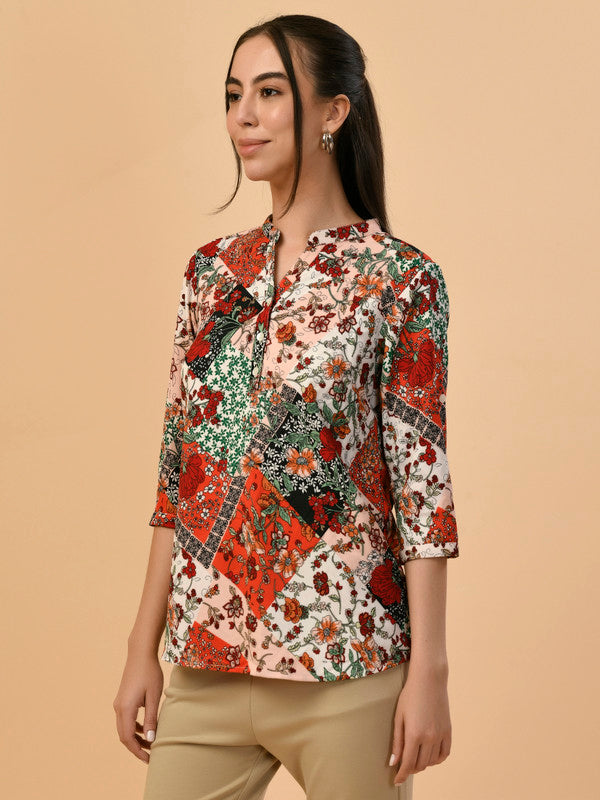 Albion Premium Ladies Rust Casual Top