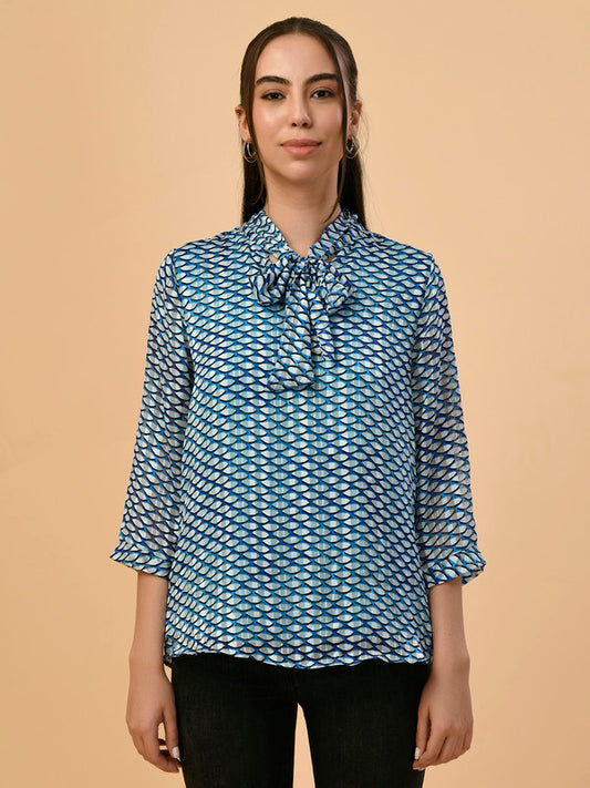 Albion Premium Ladies Blue Casual Top