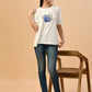 Albion Premium Ladies White Regular T-Shirt