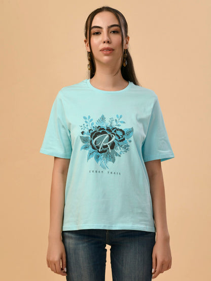 Albion Premium Ladies Aqua Regular T-Shirt