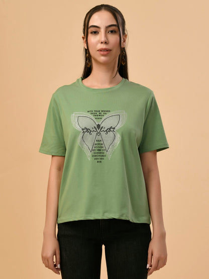 Albion Premium Ladies L.Green Regular T-Shirt