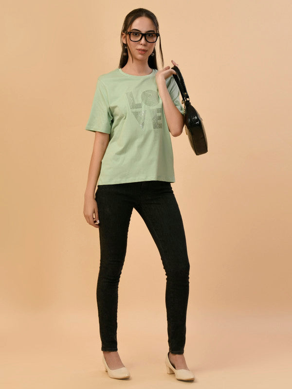 Albion Premium Ladies L.Green Regular T-Shirt