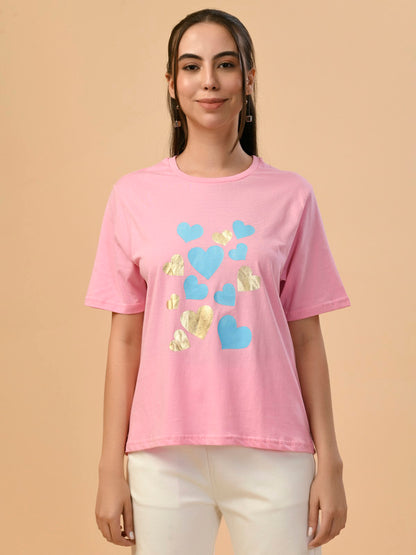 Albion Premium Ladies L.Pink Regular T-Shirt