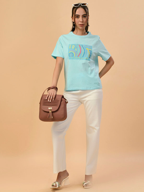 Albion Premium Ladies Aqua Regular T-Shirt