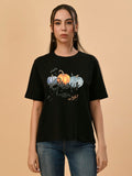 Albion Premium Ladies Black Regular T-Shirt