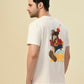 Albion Premium Cyan White Men T-Shirt