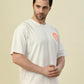 Albion Premium Cyan White Men T-Shirt