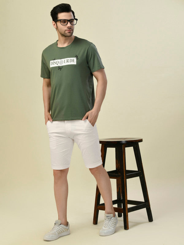 Albion Premium Cyan Green Men T-Shirt