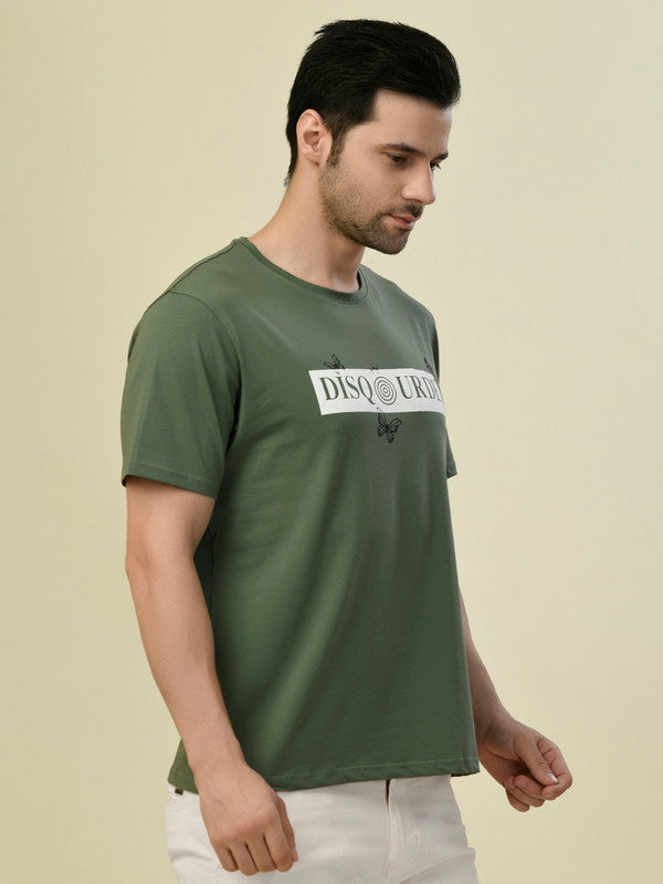 Albion Premium Cyan Green Men T-Shirt