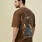 Albion Premium Cyan Brown Men T-Shirt Hs