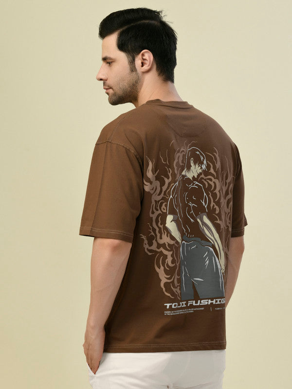 Albion Premium Cyan Brown Men T-Shirt Hs