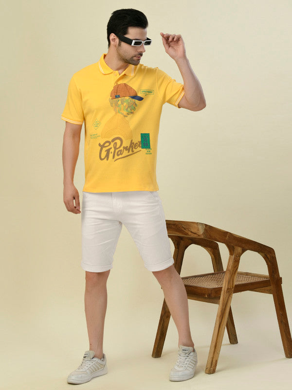 Albion Premium Cyan Mango Men T-Shirt