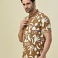 Albion Premium Cyan D.Brown Men T-Shirt