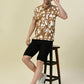 Albion Premium Cyan D.Brown Men T-Shirt