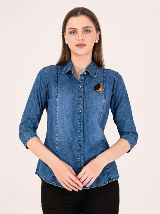 Albion Women D.Blue Smart Top