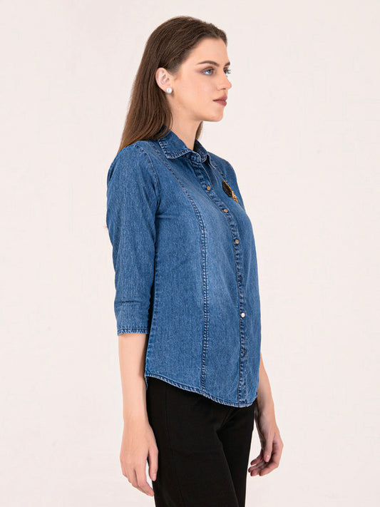 Albion Women D.Blue Smart Top