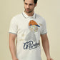 Albion Premium Cyan White Men T-Shirt