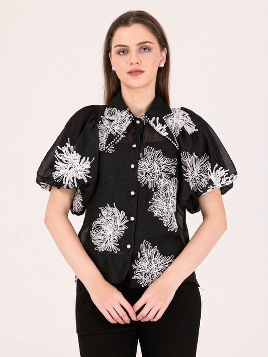 Albion Women Black Smart Top