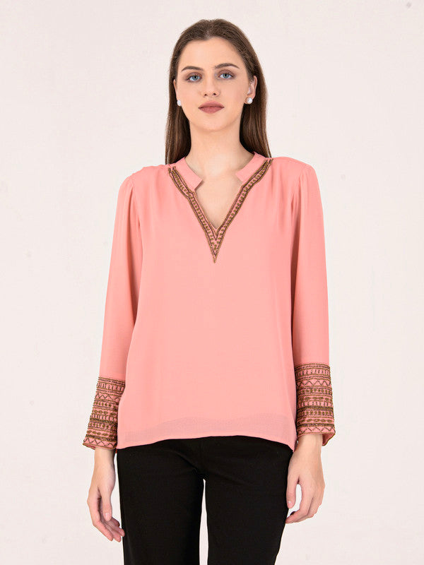 Albion Women Peach Smart Top
