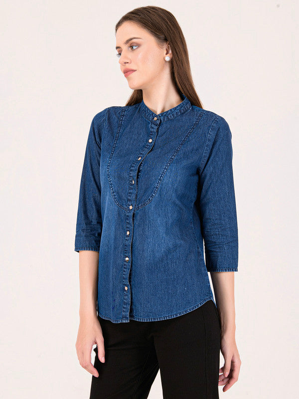 Albion Women D.Blue Smart Top