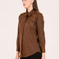 Albion Women Brown Smart Top