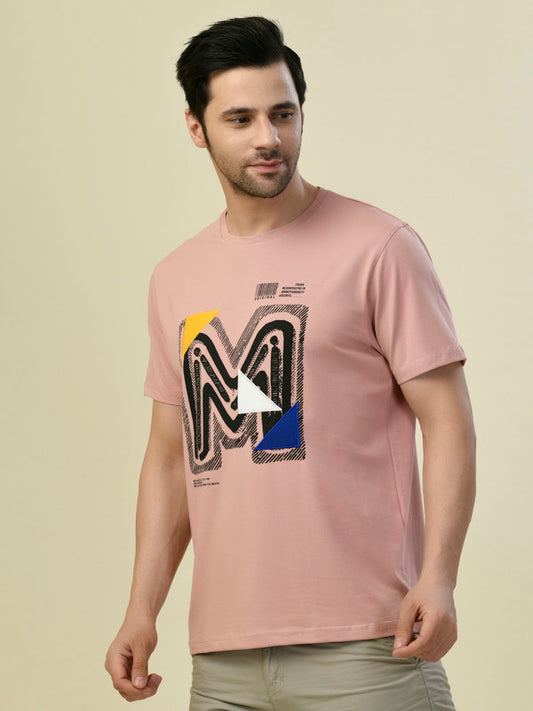 Albion Premium Cyan D Pink Men T-Shirt