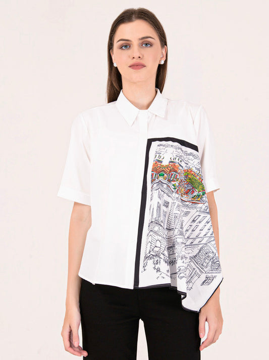Albion Women White Smart Top