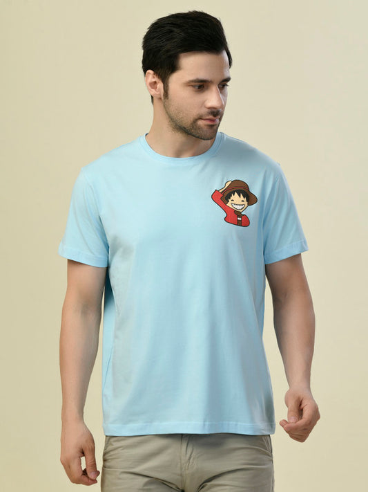 Albion Premium Cyan Sky Men T-Shirt