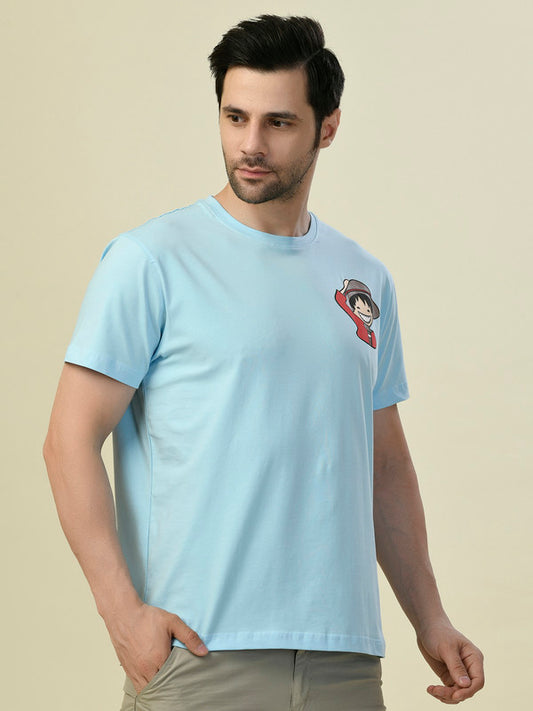 Albion Premium Cyan Sky Men T-Shirt