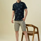 Albion Premium Cyan Navy Men T-Shirt
