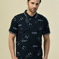 Albion Premium Cyan Navy Men T-Shirt