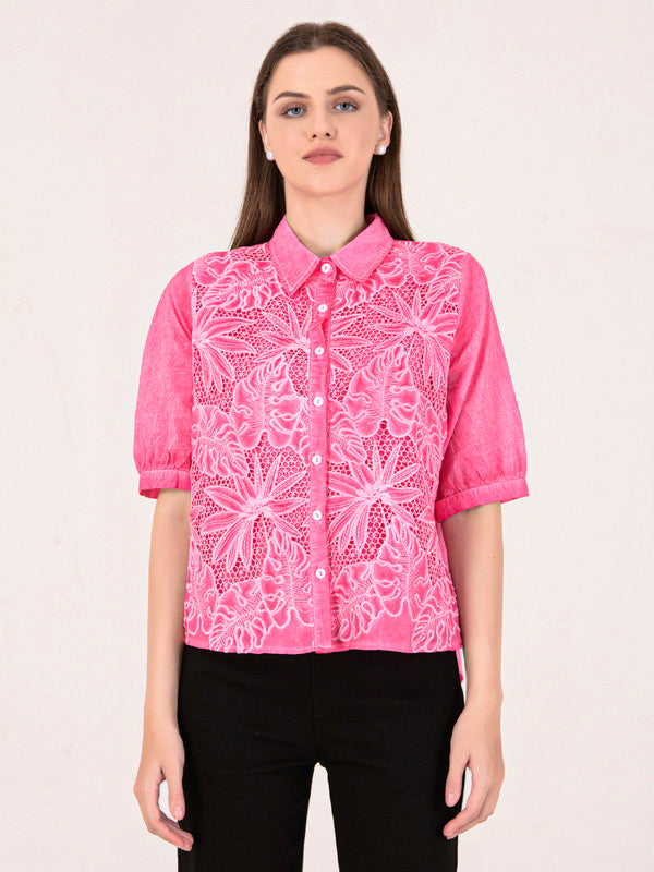Albion Women Pink Smart Top