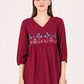 Albion Women Mehroon Smart Top