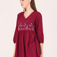 Albion Women Mehroon Smart Top
