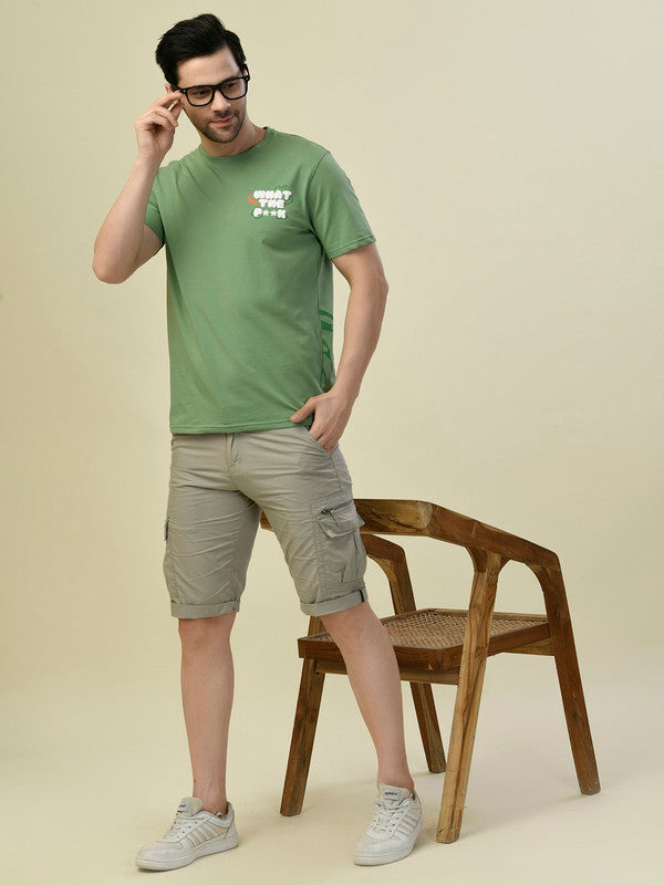 Albion Premium Cyan L.Green Men T-Shirt