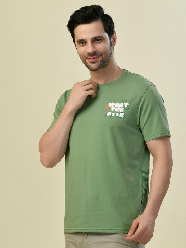 Albion Premium Cyan L.Green Men T-Shirt