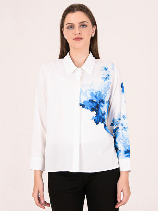 Albion Women White Smart Top
