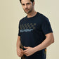 Albion Premium Cyan Navy Men T-Shirt