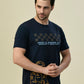 Albion Premium Cyan Navy Men T-Shirt