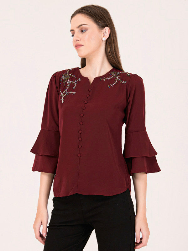 Albion Women Wine Smart Top