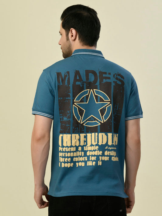 Albion Premium Cyan Tel Men T-Shirt