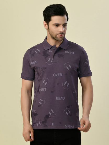 Albion Premium Cyan Mouse (Purple) Men T-Shirt