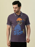 Albion Premium Cyan Purple Men T-Shirt