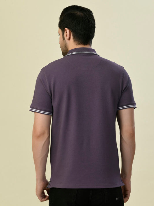 Albion Premium Cyan Purple Men T-Shirt