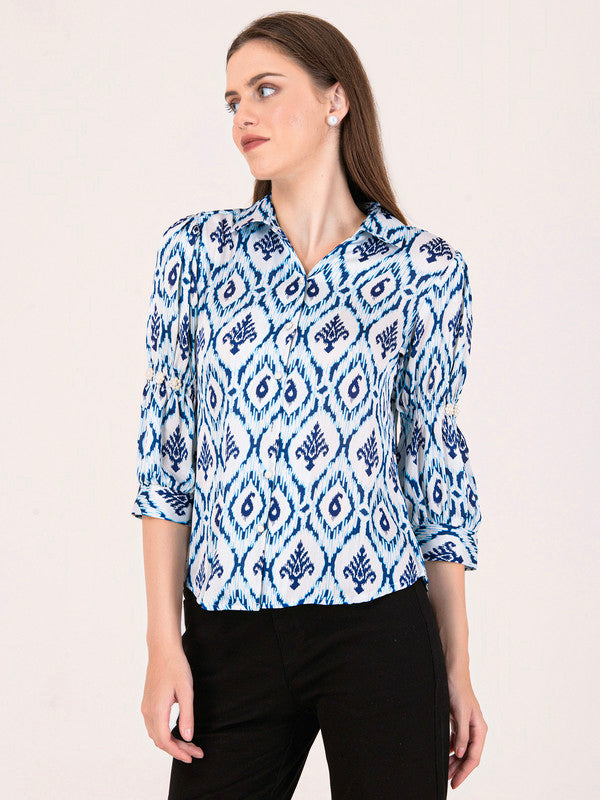 Albion Women Blue Smart Top