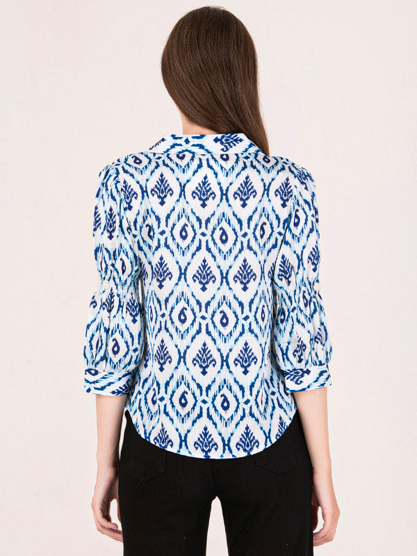 Albion Women Blue Smart Top
