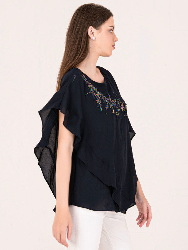 Albion Women Navy Smart Top