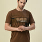Albion Premium Cyan D.Brown Men T-Shirt